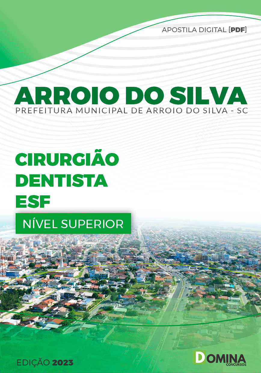 Apostila Pref Arroio do Silva SC 2023 Cirurgião Dentista ESF