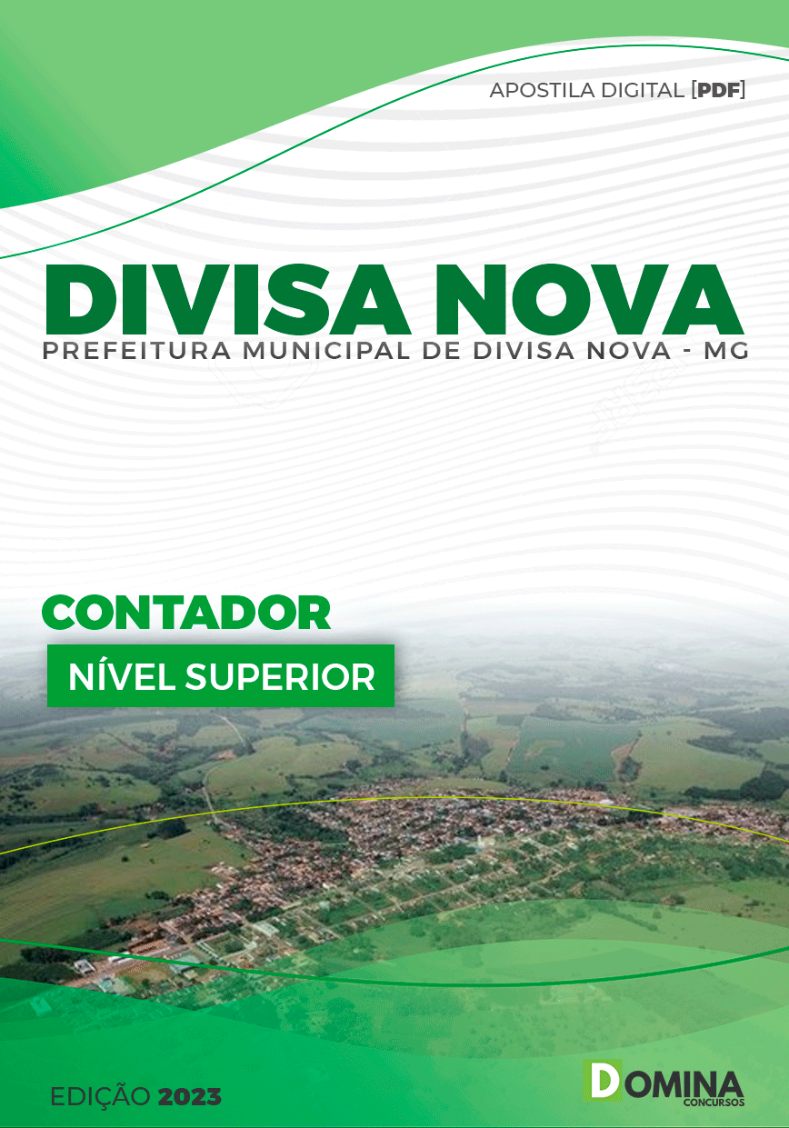 Apostila Prefeitura Divisa Nova MG 2023 Contador