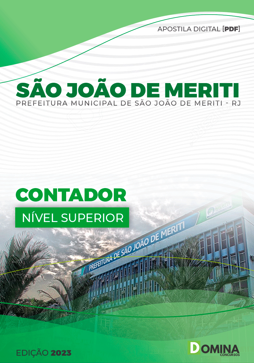 Apostila Pref São João de Meriti RJ 2023 Contador