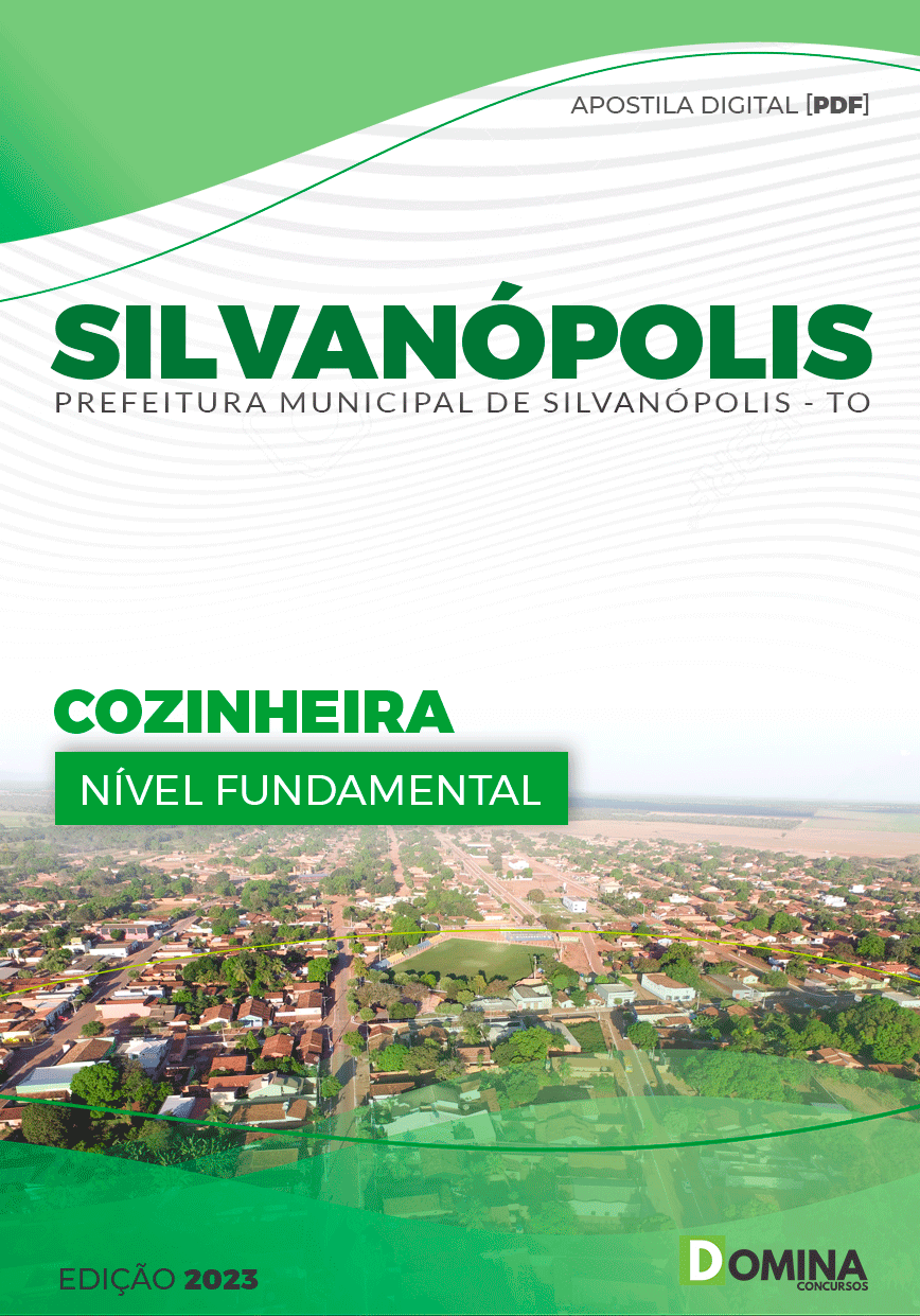Apostila Pref Silvanópolis TO 2023 Cozinheira