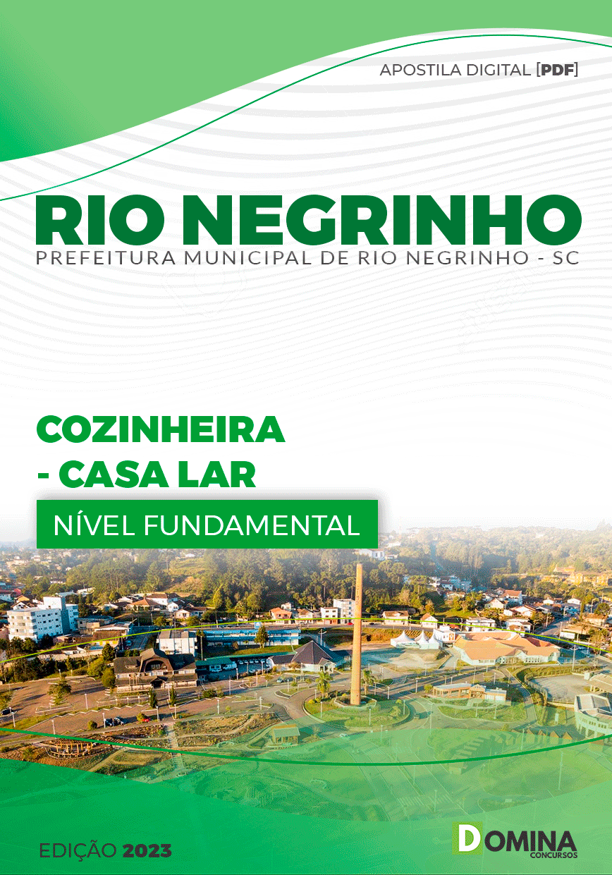 Apostila Pref Rio Negrinho SC 2023 Cozinheira