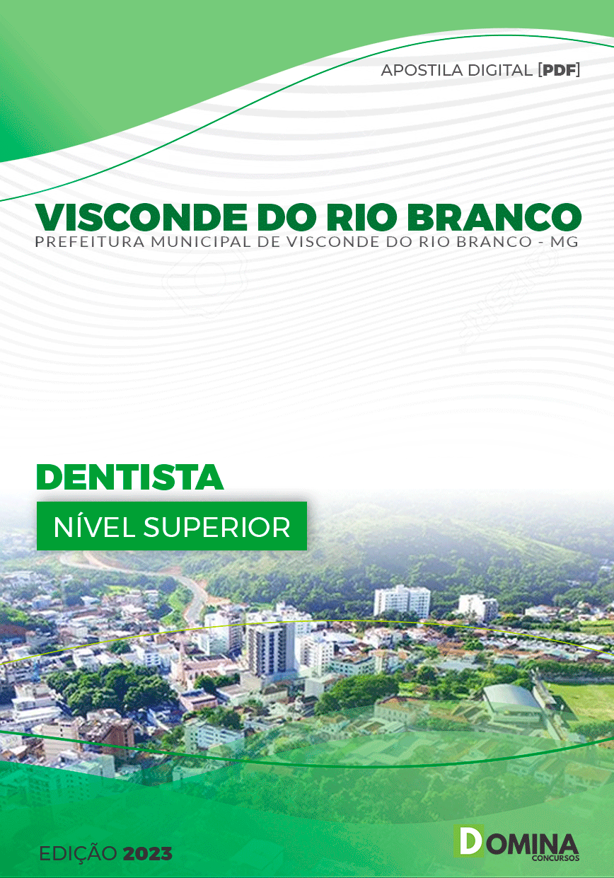 Apostila Pref Visconde do Rio Branco MG 2023 Dentista