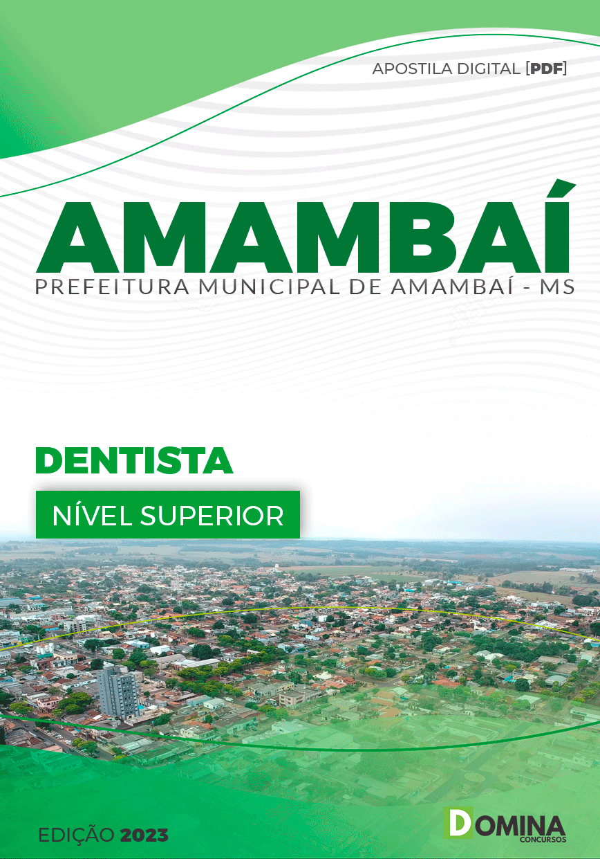 Apostila Concurso Pref Amambai MS 2023 Dentista