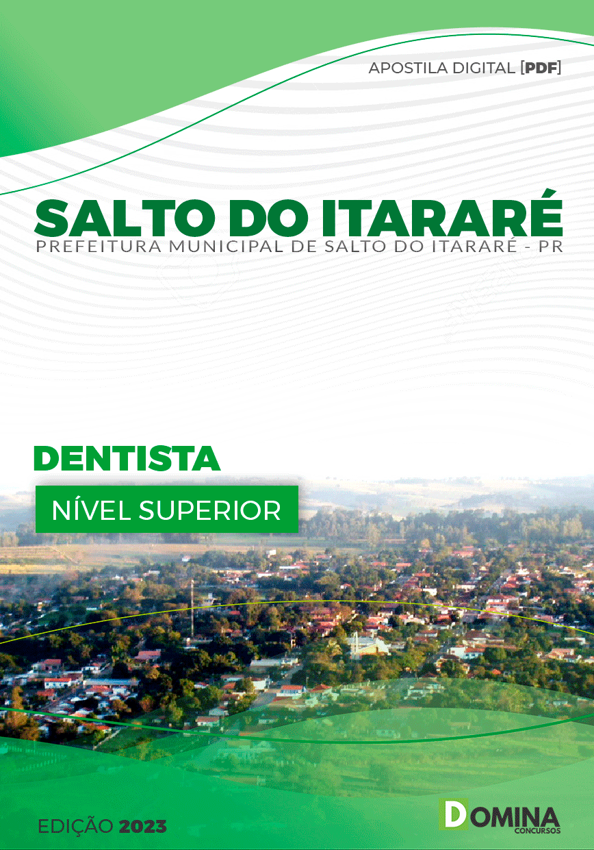 Apostila Pref Salto do Itararé PR 2023 Dentista