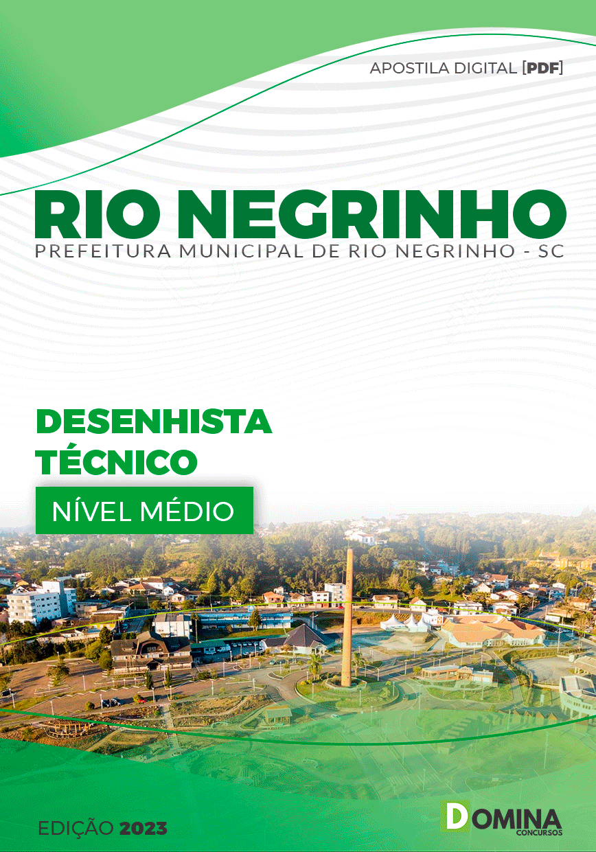 Apostila Pref Rio Negrinho SC 2023 Desenhista Técnico