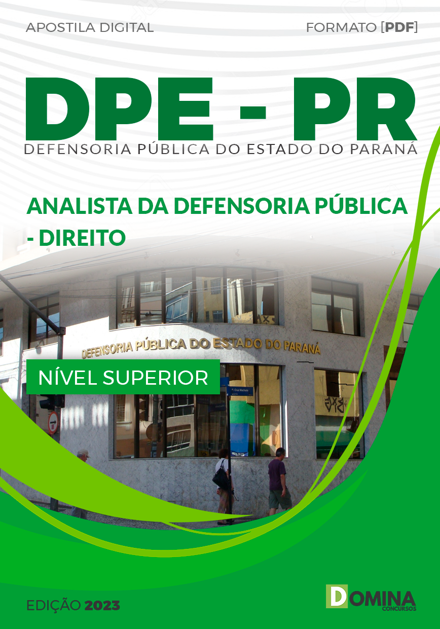 Apostila DPE PR 2024 Analista Defensoria Pública Direito