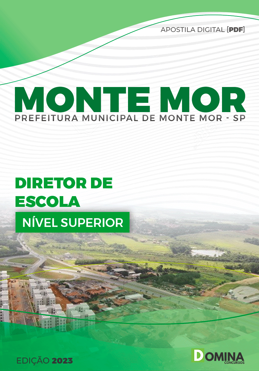 Apostila Pref Monte Mor SP 2023 Diretor Escola