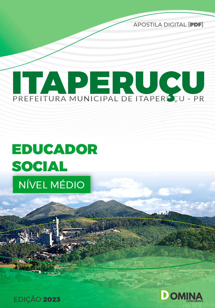 Apostila Concurso Pref Itaperuçu PR 2023 Educador Social