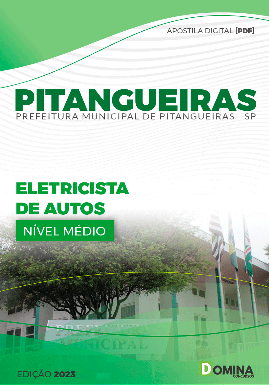 Apostila Concurso Pref Pitangueiras SP 2024 Eletricista Autos