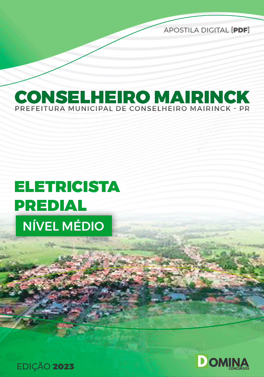 Pref Conselheiro Mairinck PR 2023 Eletricista Predial