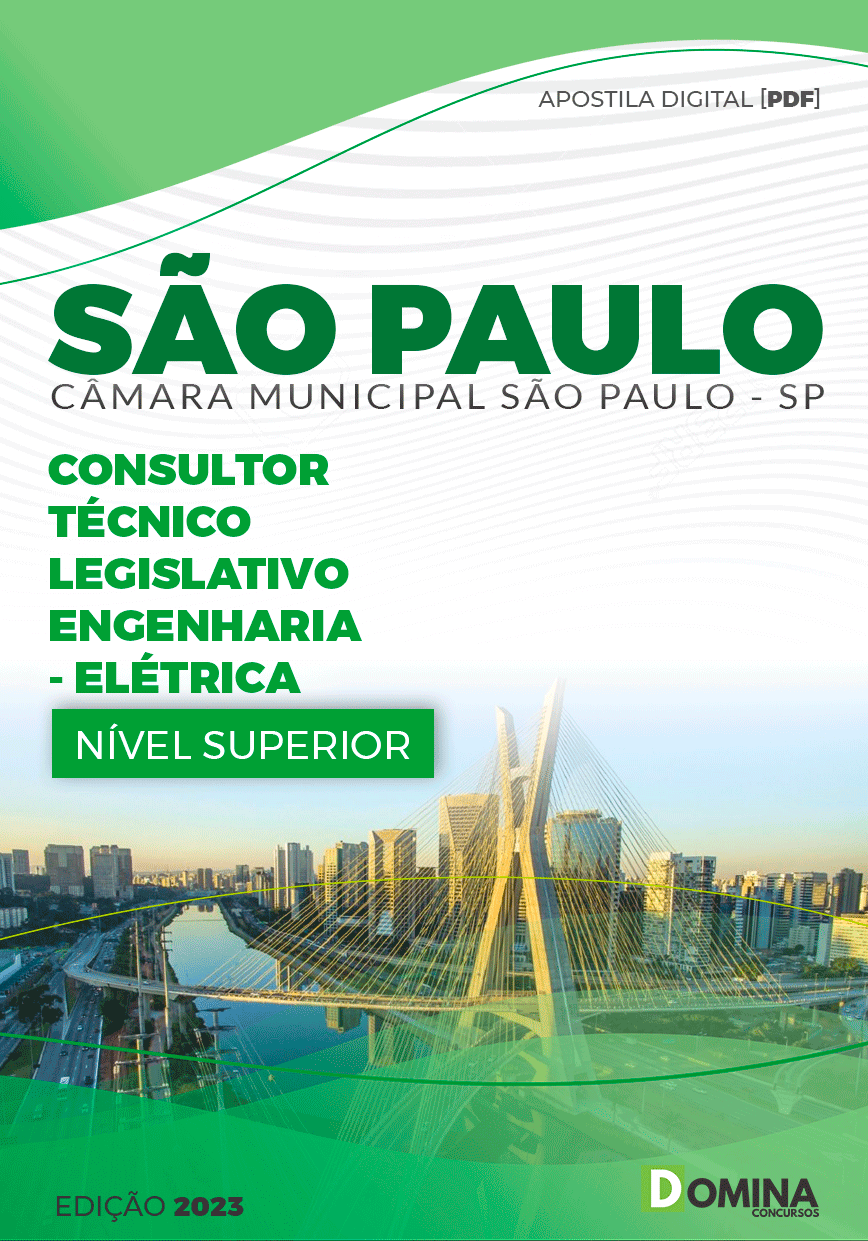 Apostila Câmara São Paulo SP 2024 Técnico Legislativo Engenharia Elétrica