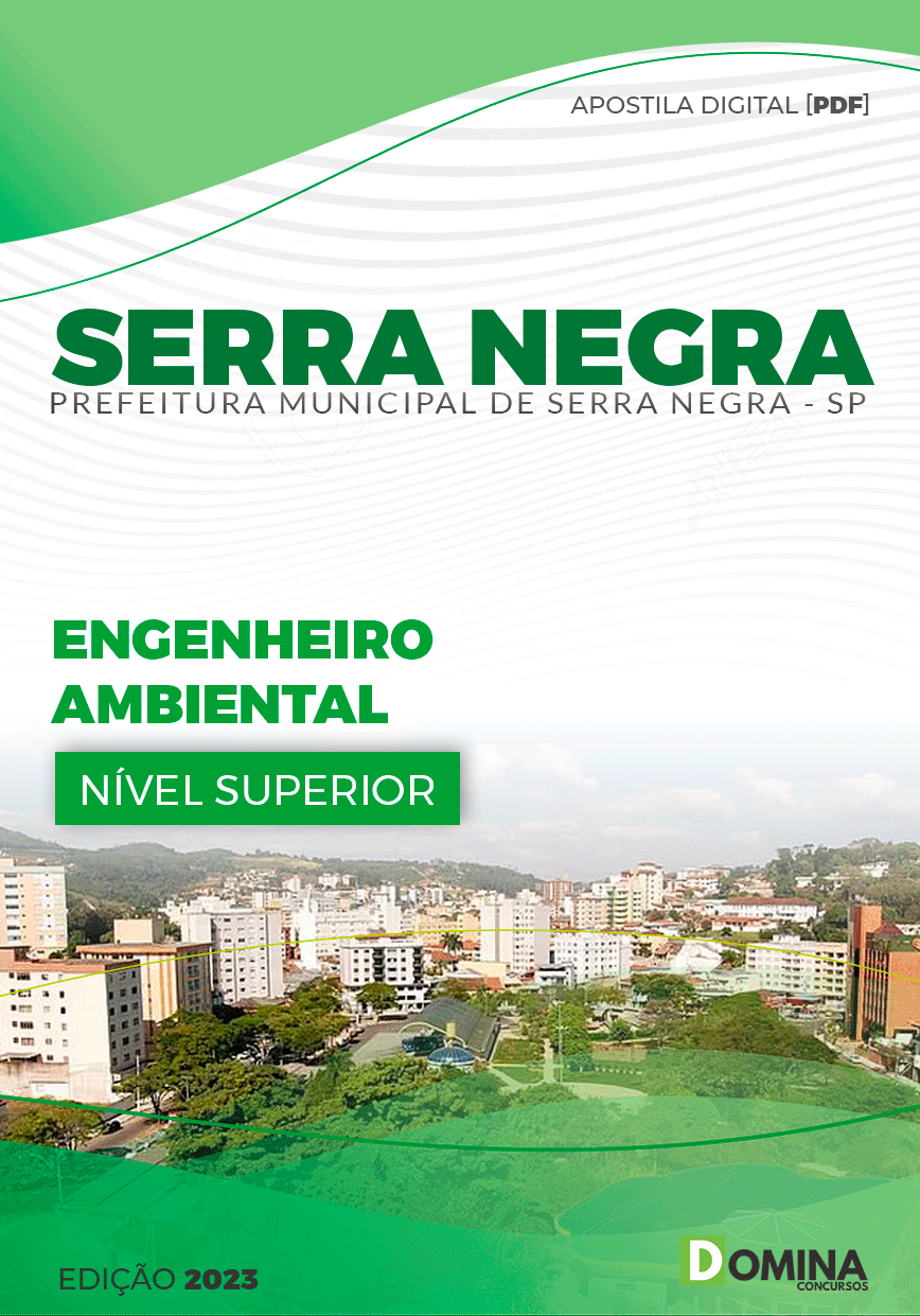 Apostila Pref Serra Negra SP 2023 Engenheiro Ambiental