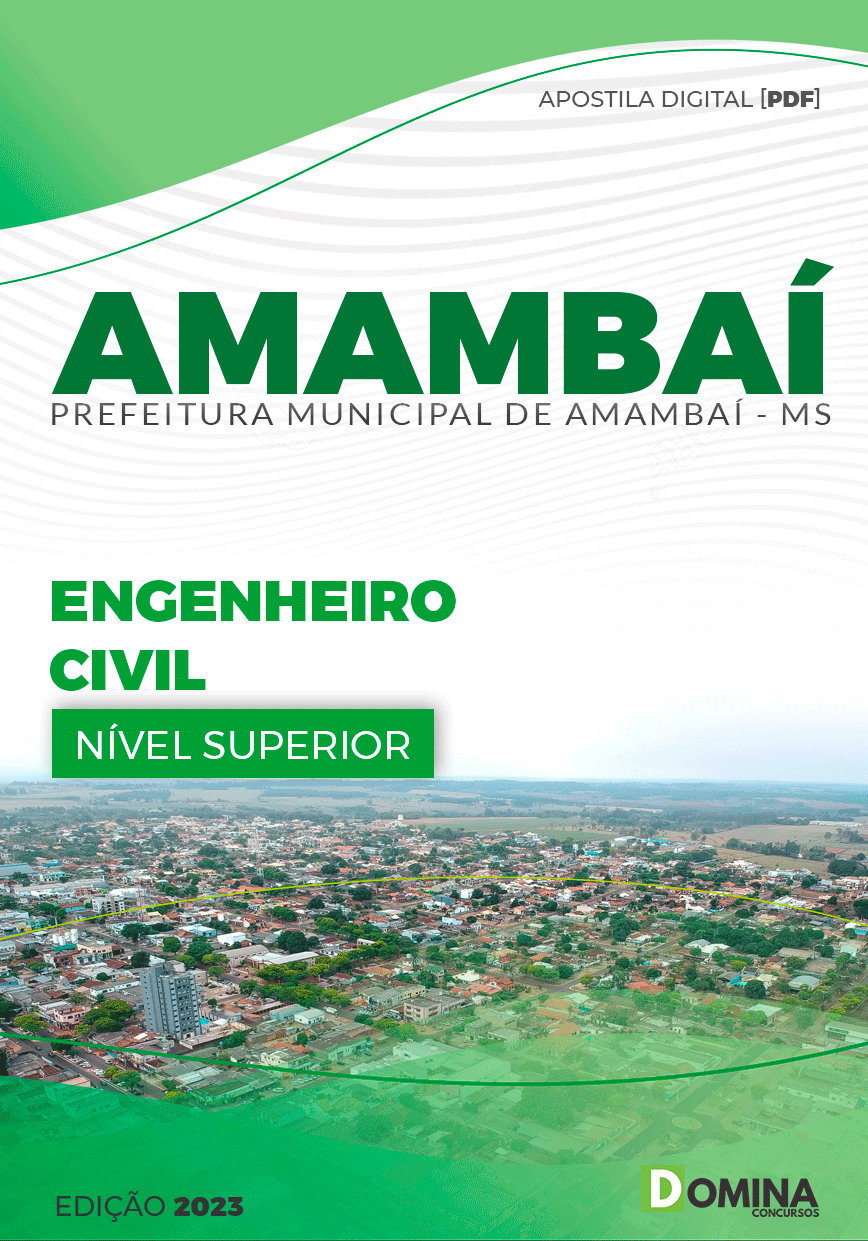 Apostila Concurso Pref Amambai MS 2023 Engenheiro Civil