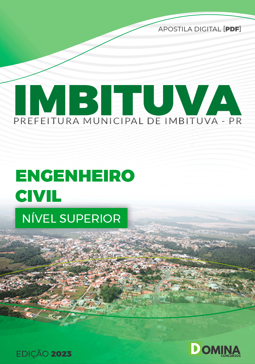 Apostila Prefeitura Imbituva PR 2023 Engenheiro Civil