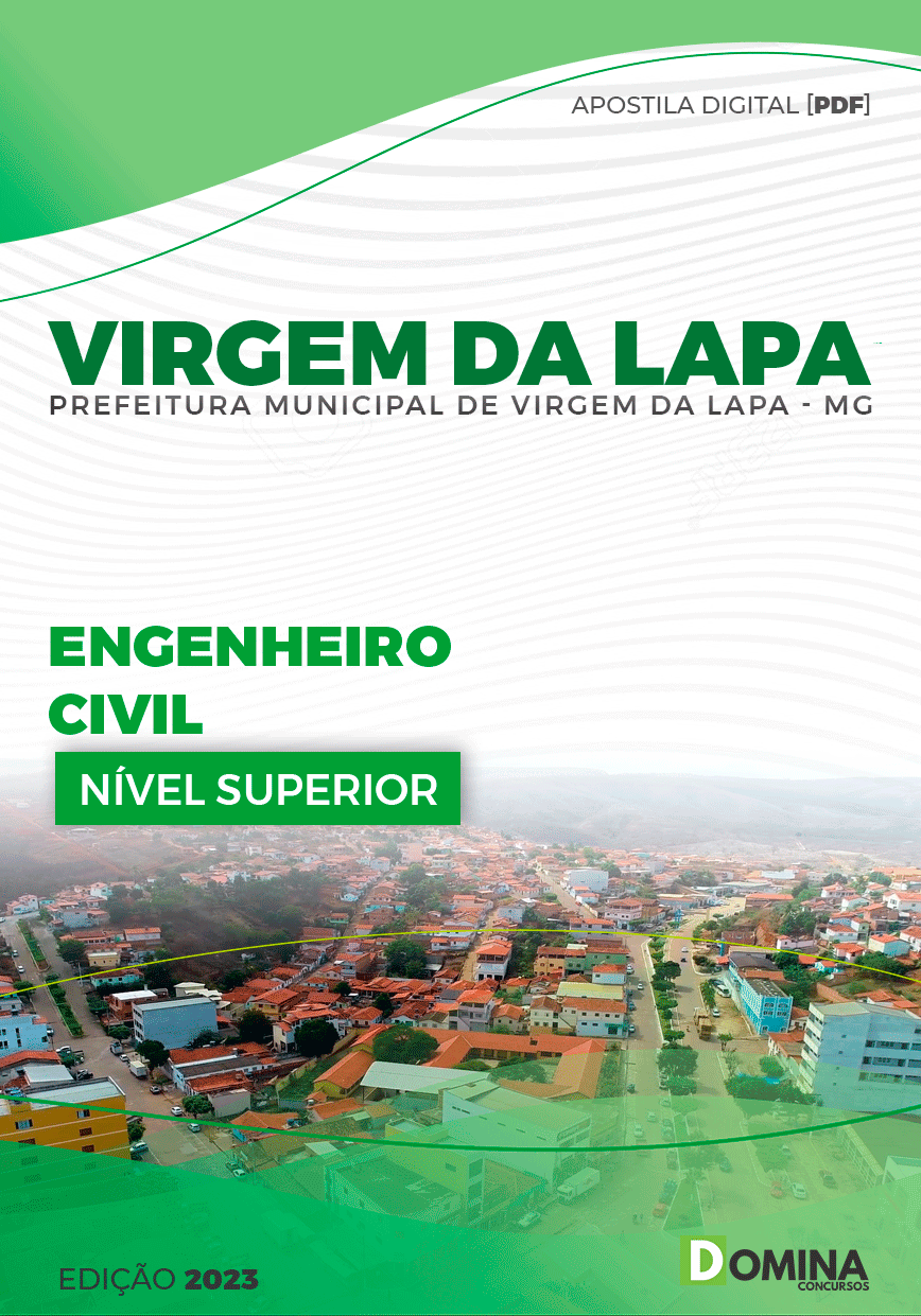 Apostila Pref Virgem da Lapa MG 2023 Engenheiro Civil