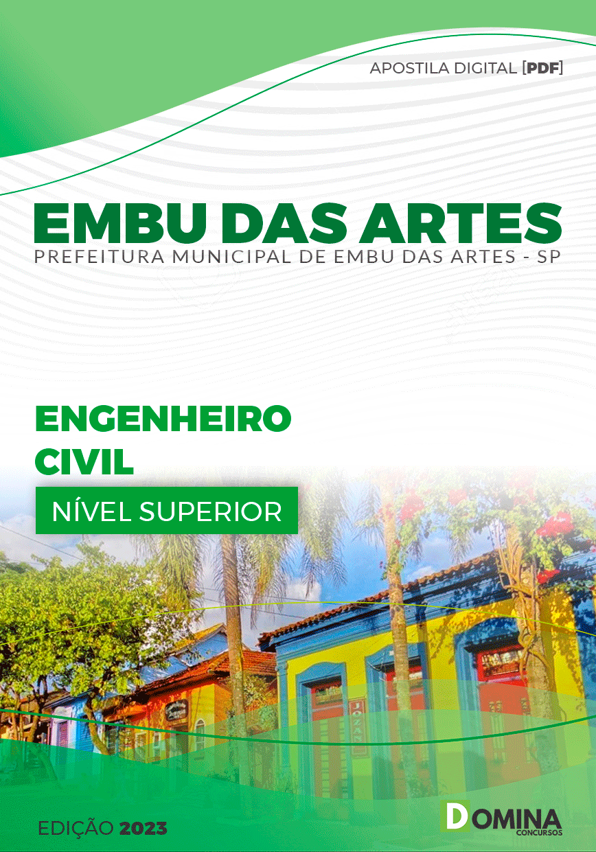 Apostila Pref Embu das Artes SP 2023 Engenheiro Civil