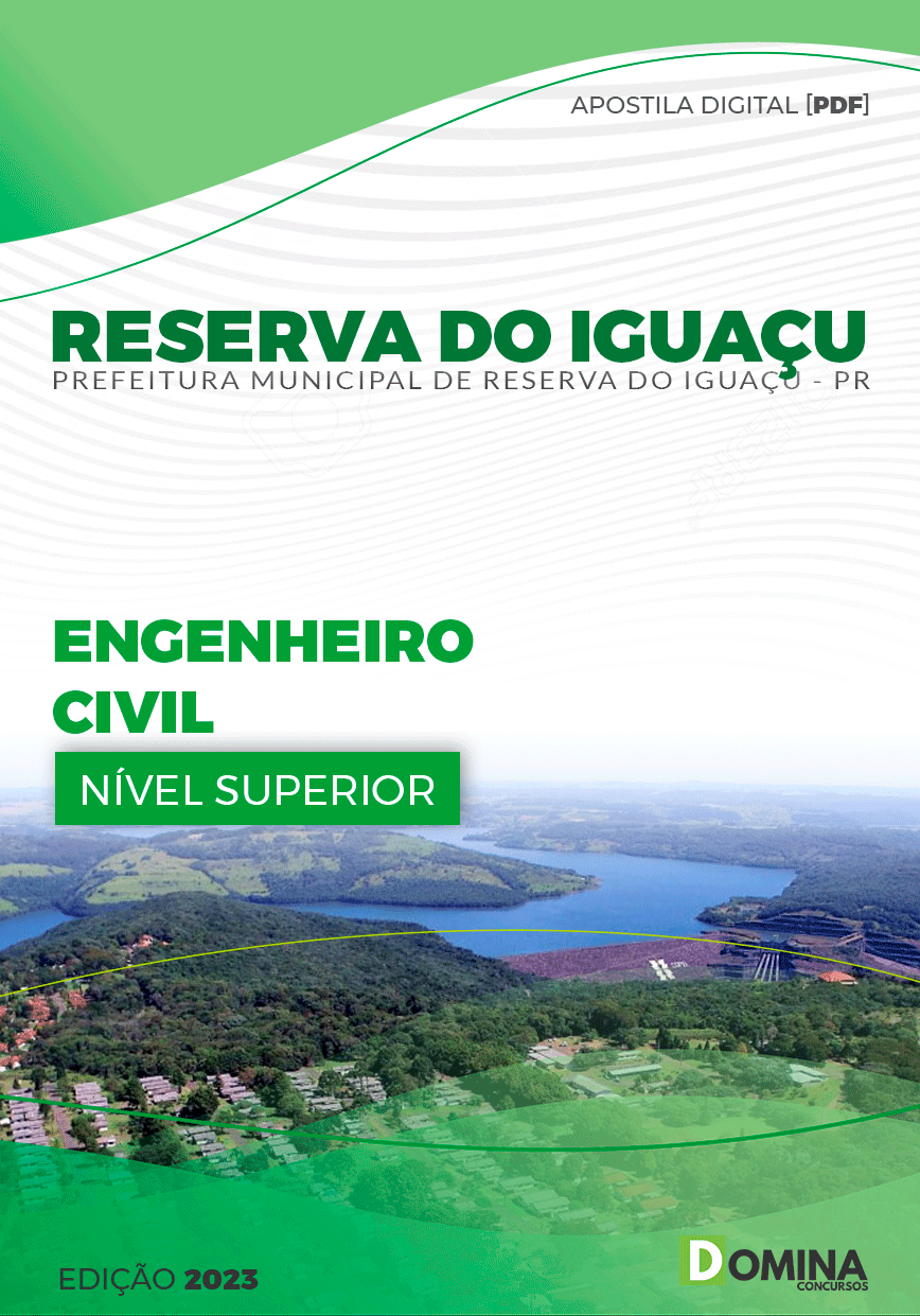 Apostila Pref Reserva do Iguaçu PR 2023 Engenheiro Civil