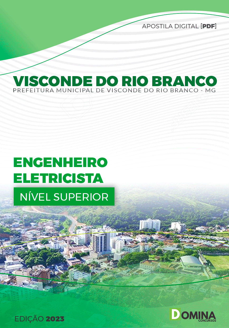 Apostila Pref Visconde do Rio Branco MG 2023 Engenheiro Eletricista