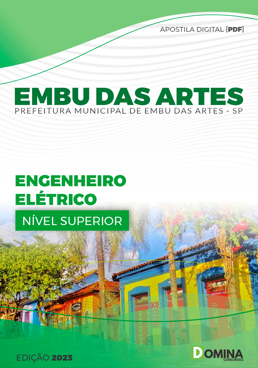 Apostila Pref Embu das Artes SP 2023 Engenheiro Elétrico