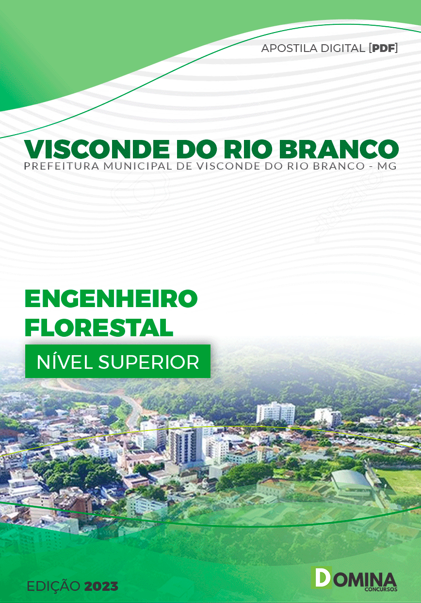 Apostila Pref Visconde do Rio Branco MG 2023 Engenheiro Florestal