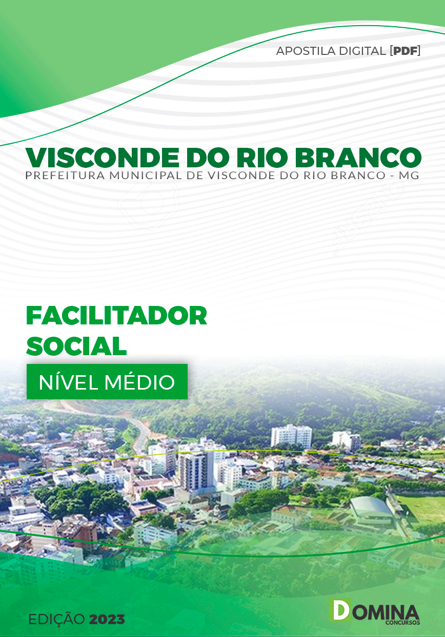 Apostila Pref Visconde do Rio Branco MG 2023 Facilitador Social