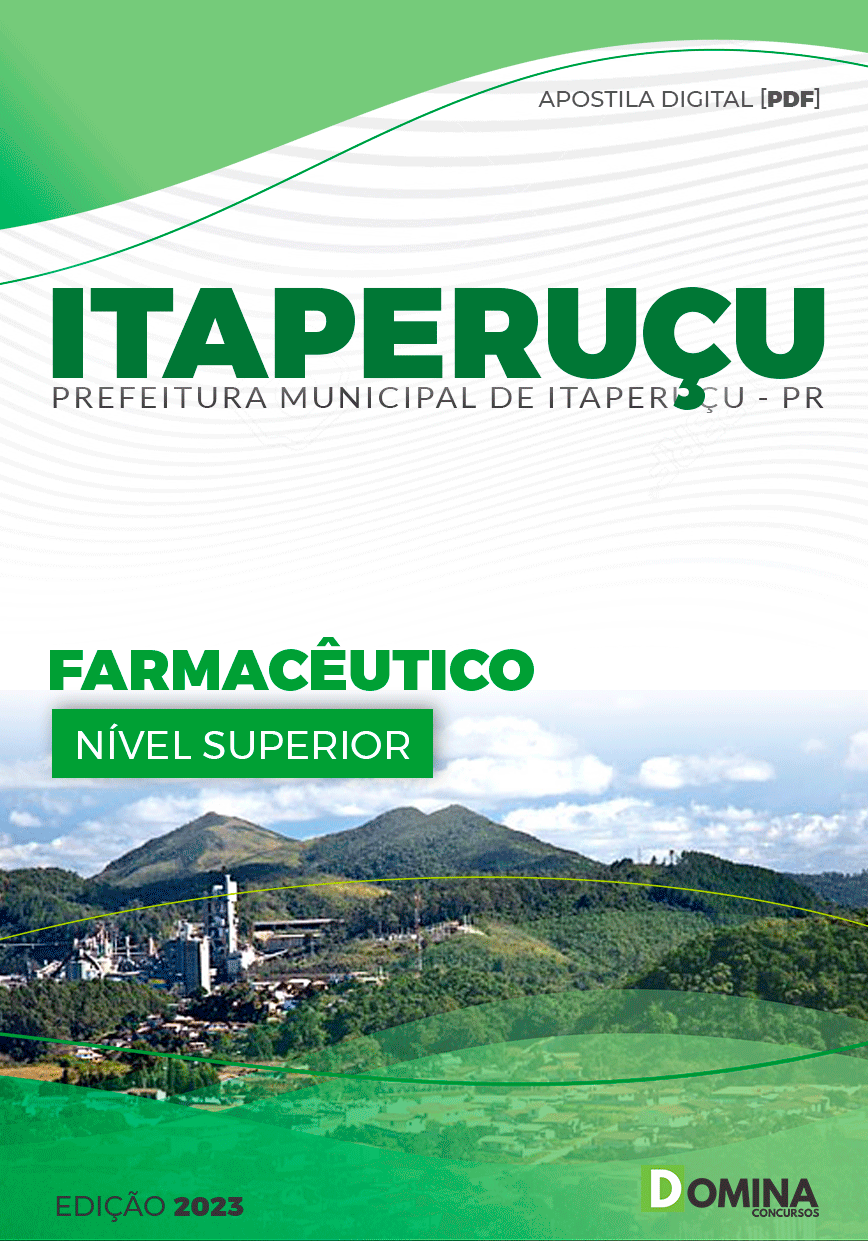 Apostila Concurso Pref Itaperuçu PR 2023 Farmacêutico