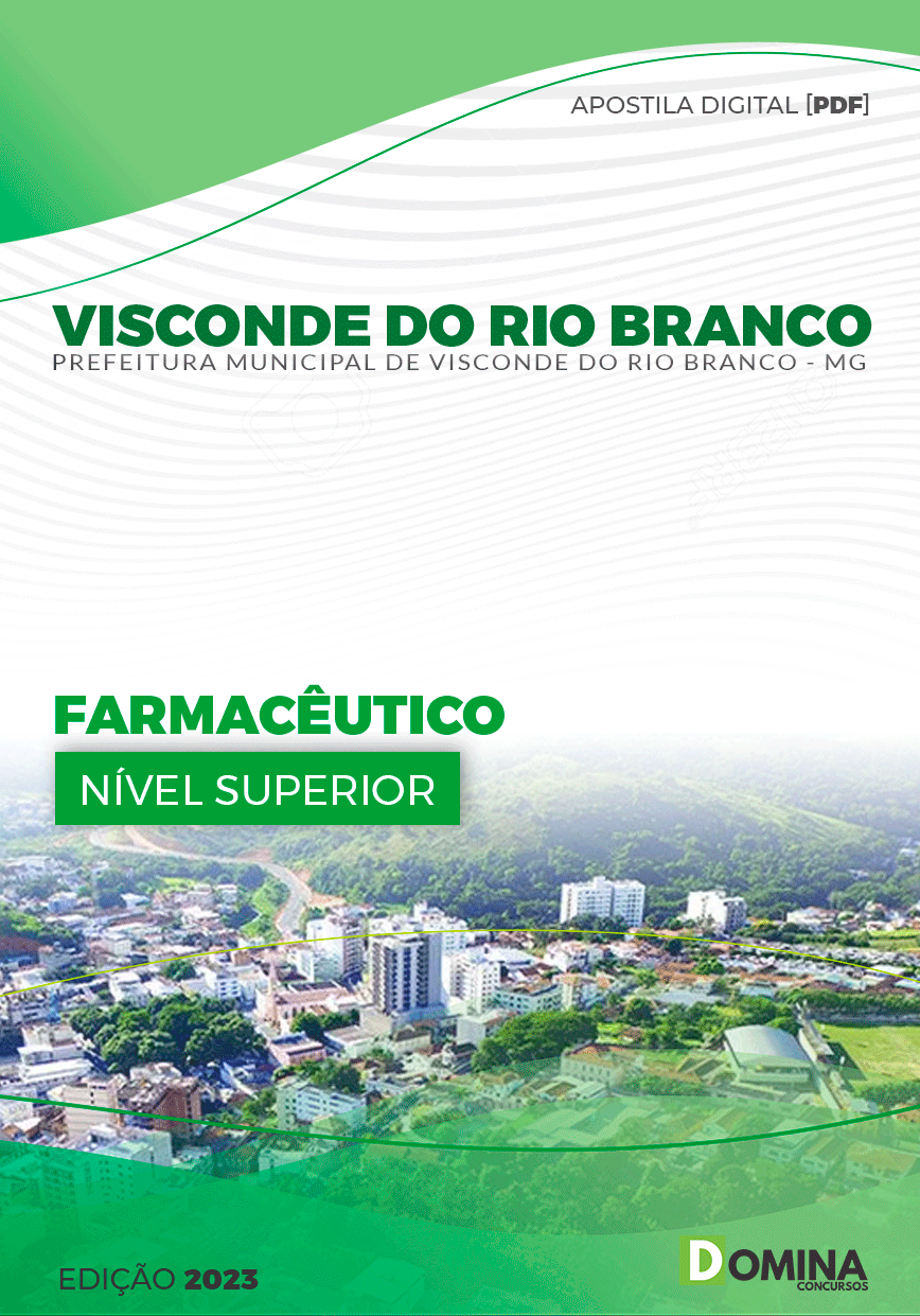 Apostila Pref Visconde do Rio Branco MG 2023 Farmacêutico