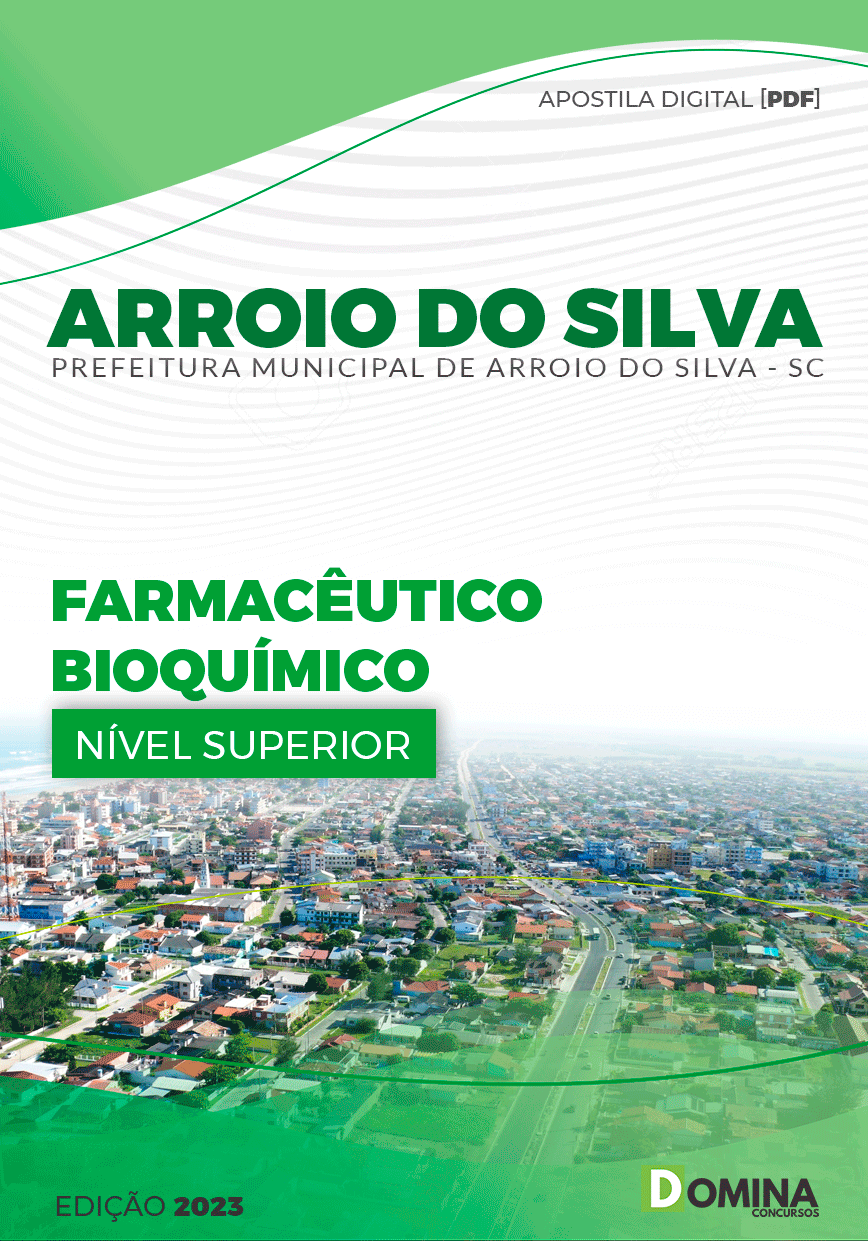 Apostila Pref Arroio do Silva SC 2023 Farmacêutico Bioquímico