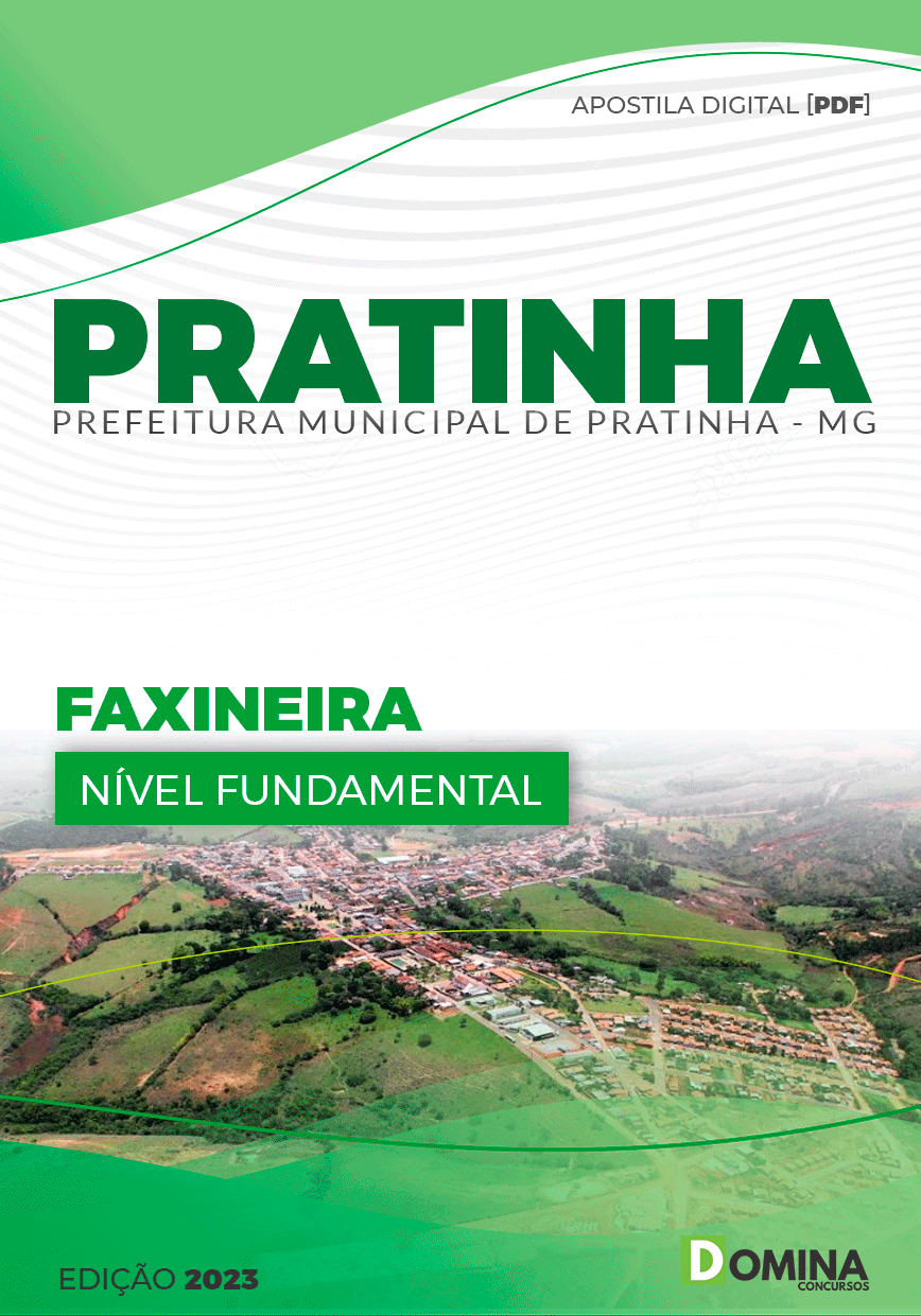 Apostila Concurso Pref Pratinha MG 2023 Faxineira