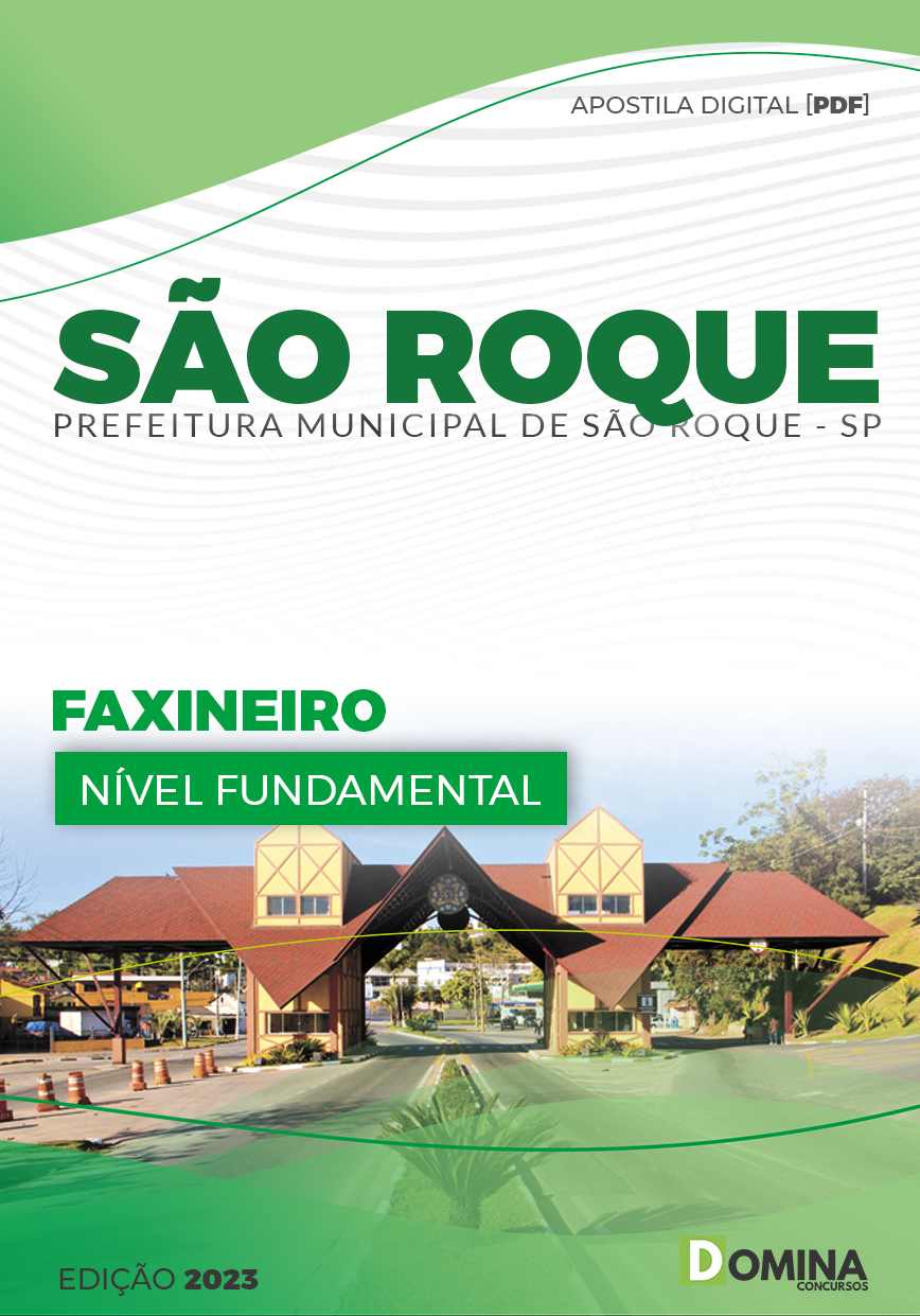 Apostila Pref São Roque SP 2023 Faxineiro