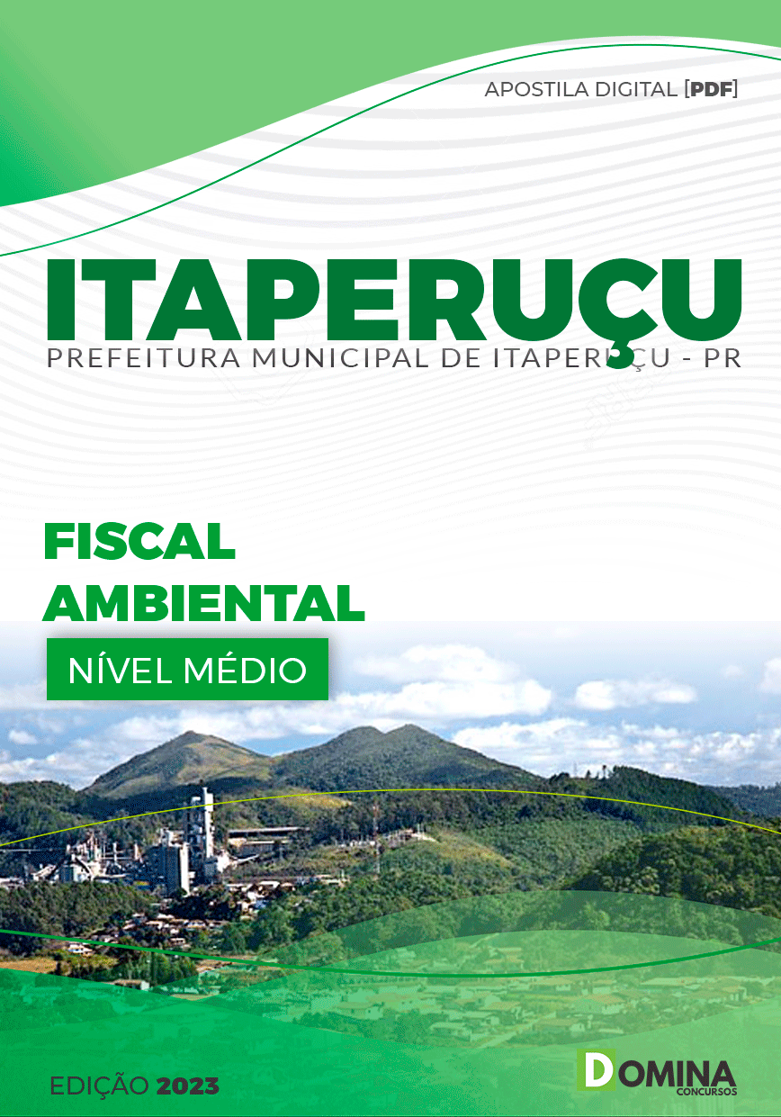 Apostila Concurso Pref Itaperuçu PR 2023 Fiscal Ambiental