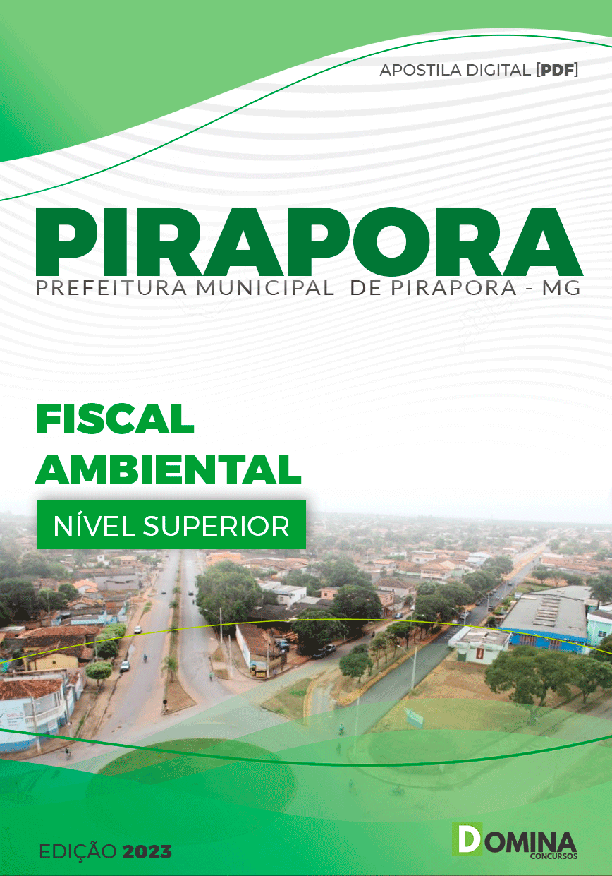 Apostila Pref Pirapora MG 2023 Fiscal Ambiental