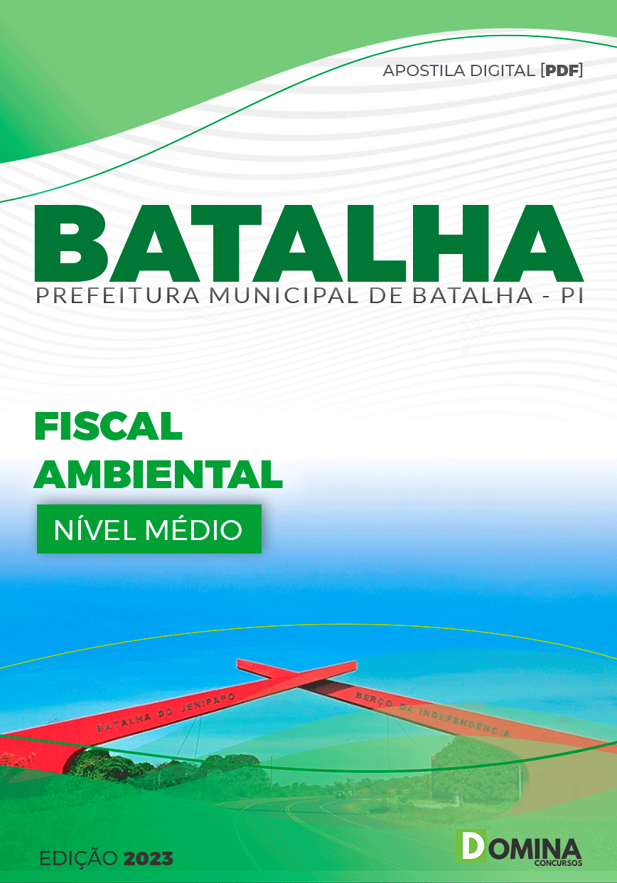 Apostila Pref Batalha PI 2023 Fiscal Ambiental