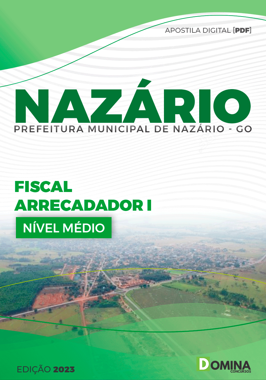 Apostila Pref Nazário GO 2023 Fiscal Arrecadador