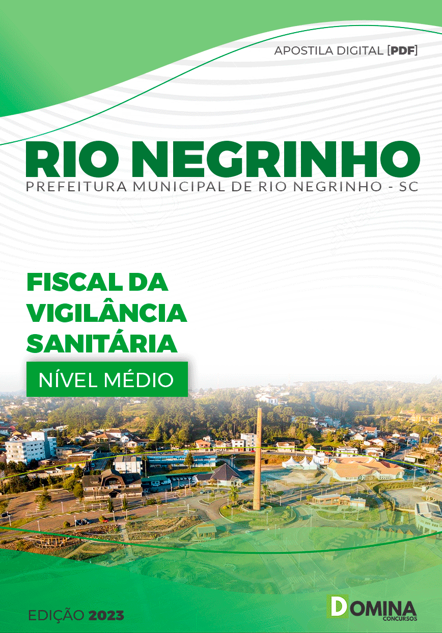 Apostila Pref Rio Negrinho SC 2023 Fiscal Vigilância Sanitária