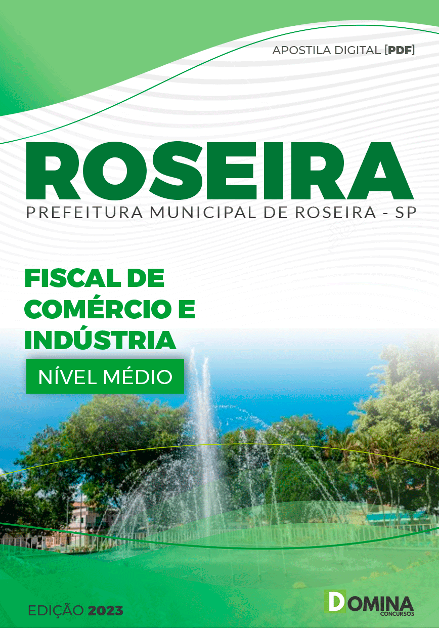 Apostila Pref Roseira SP 2023 Fiscal Comercio Industria