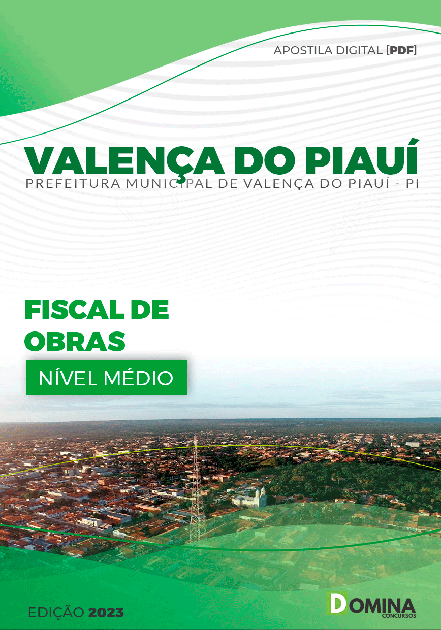 Apostila Concurso Pref Valença PI 2023 Fiscal Obras