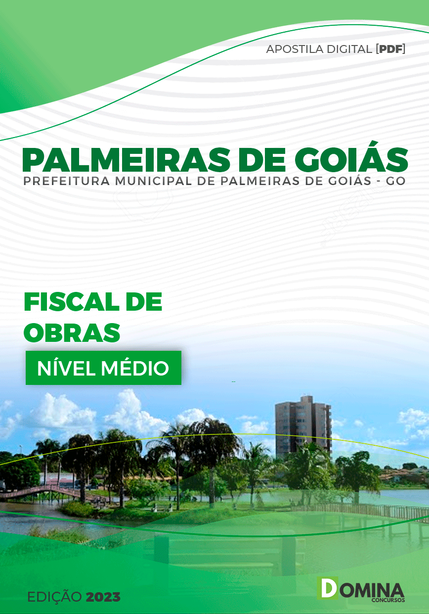 Apostila Pref Palmeiras de Goiás GO 2024 Fiscal Obras