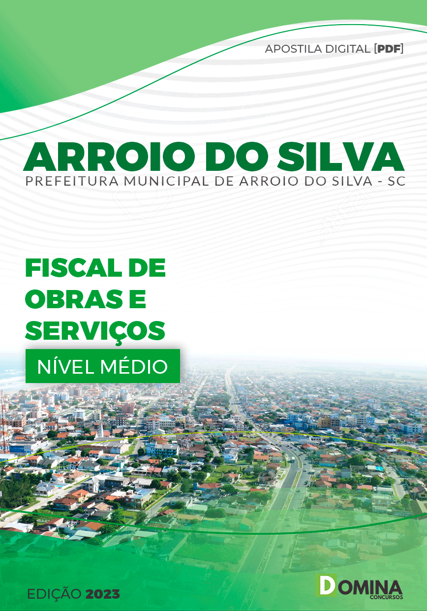 Apostila Pref Arroio do Silva SC 2023 Fiscal de Obras e Serviços