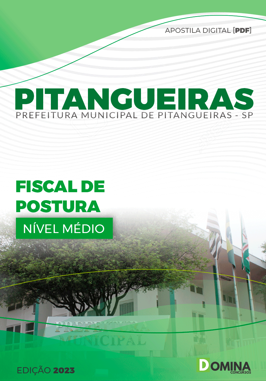 Apostila Concurso Pref Pitangueiras SP 2024 Fiscal Postura