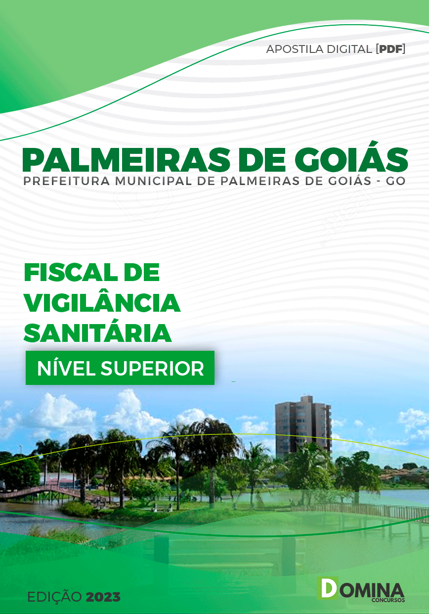 Apostila Pref Palmeiras de Goiás GO 2024 Fiscal Vigilância Sanitária
