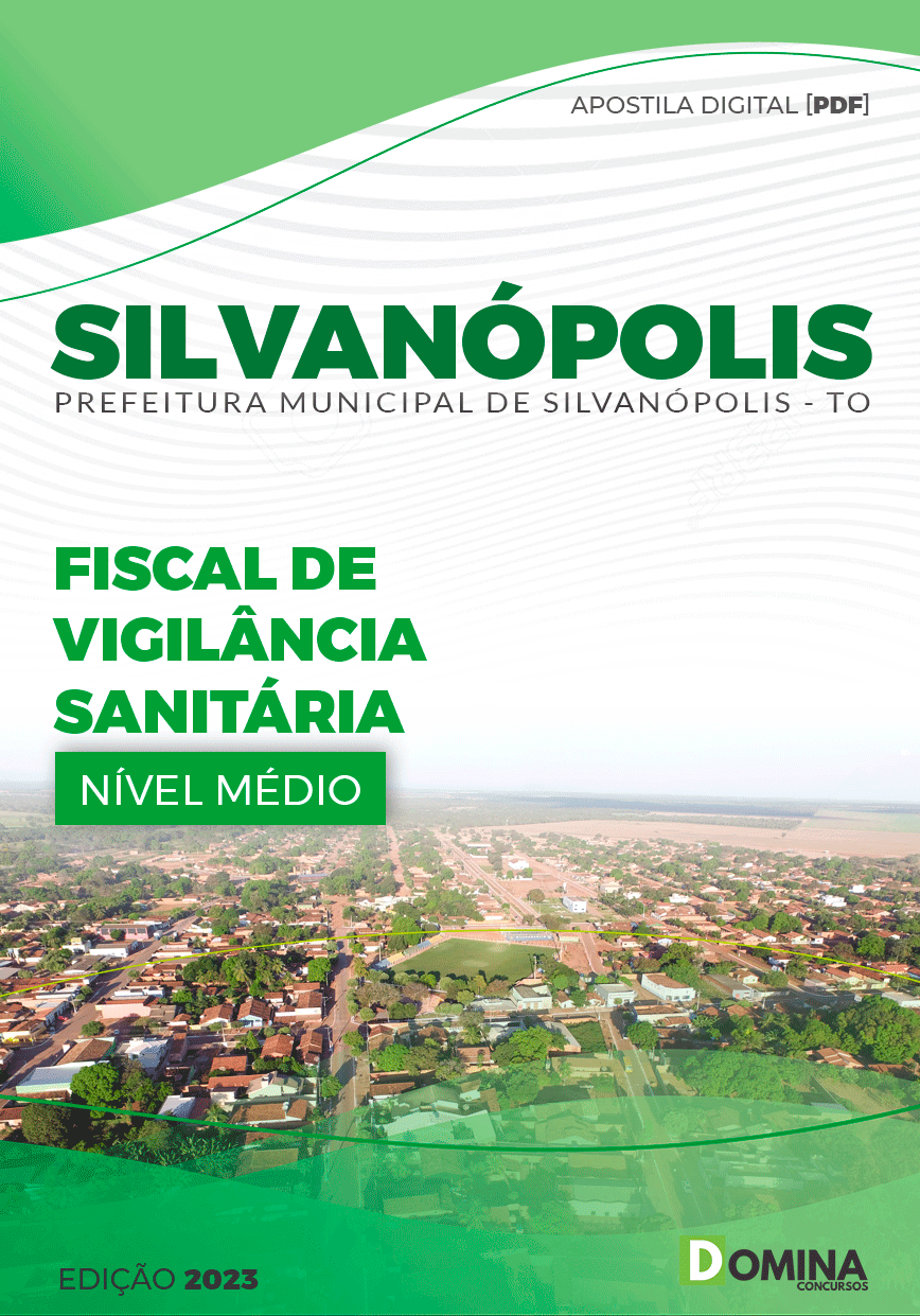Apostila Pref Silvanópolis TO 2023 Fiscal Vigilância Sanitária