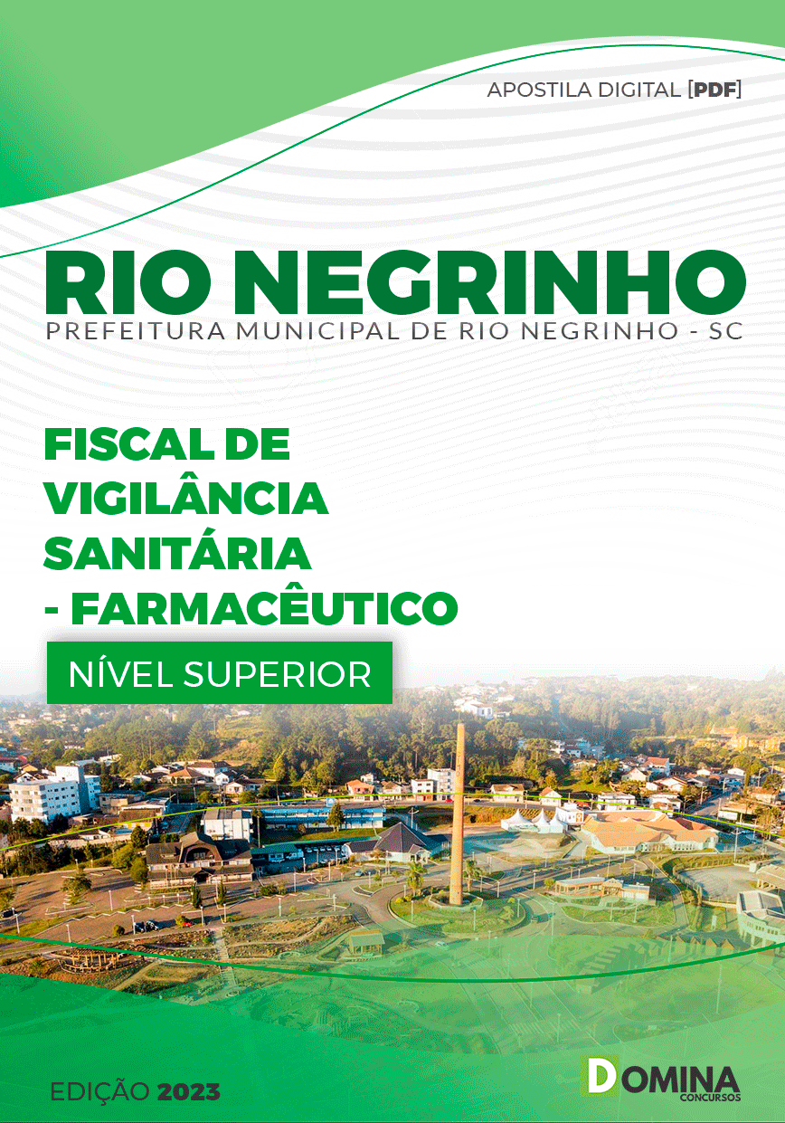 Apostila Pref Rio Negrinho SC 2023 Fiscal de Vigilância Sanitária