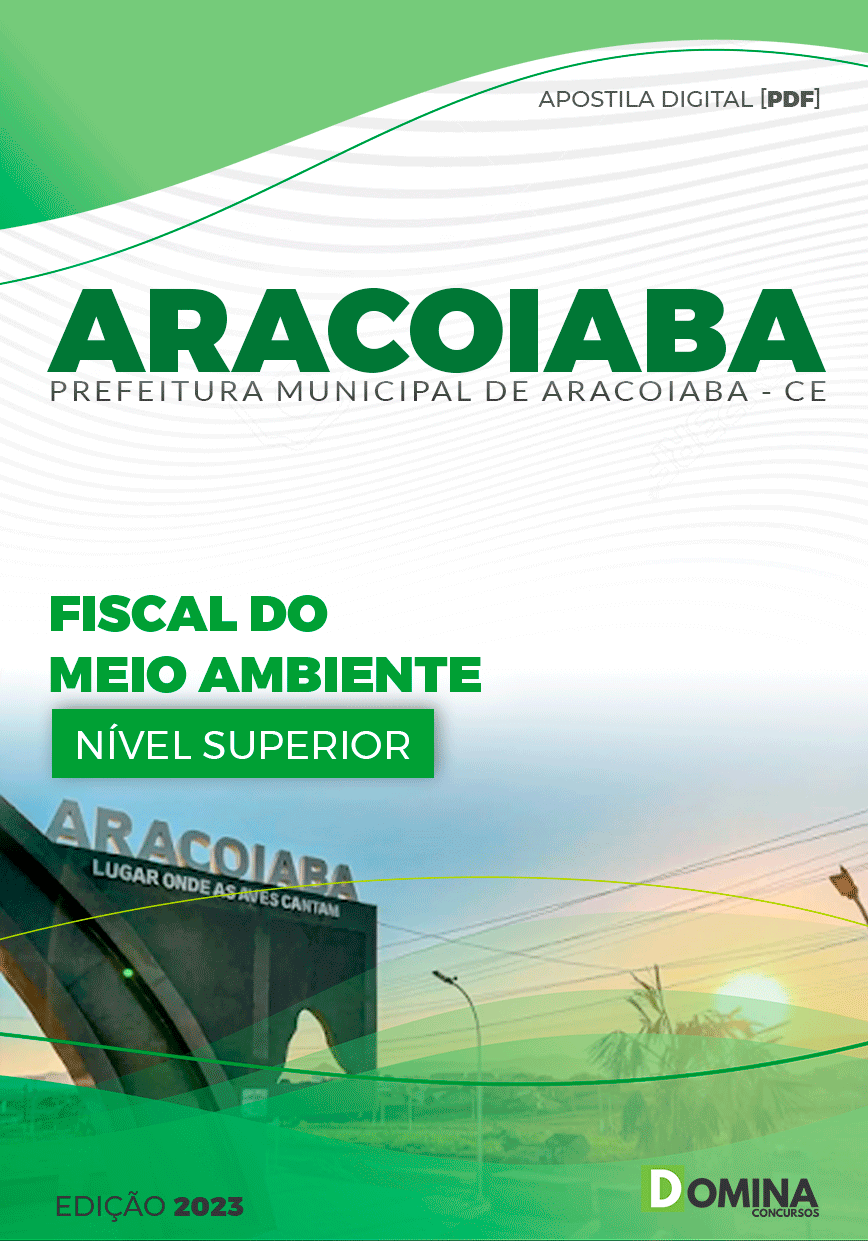 Apostila Pref Aracoiaba CE 2023 Fiscal Meio Ambiente