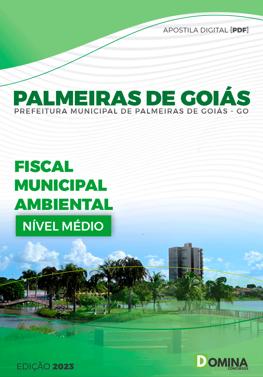Apostila Pref Palmeiras de Goiás GO 2024 Fiscal Municipal Ambiental