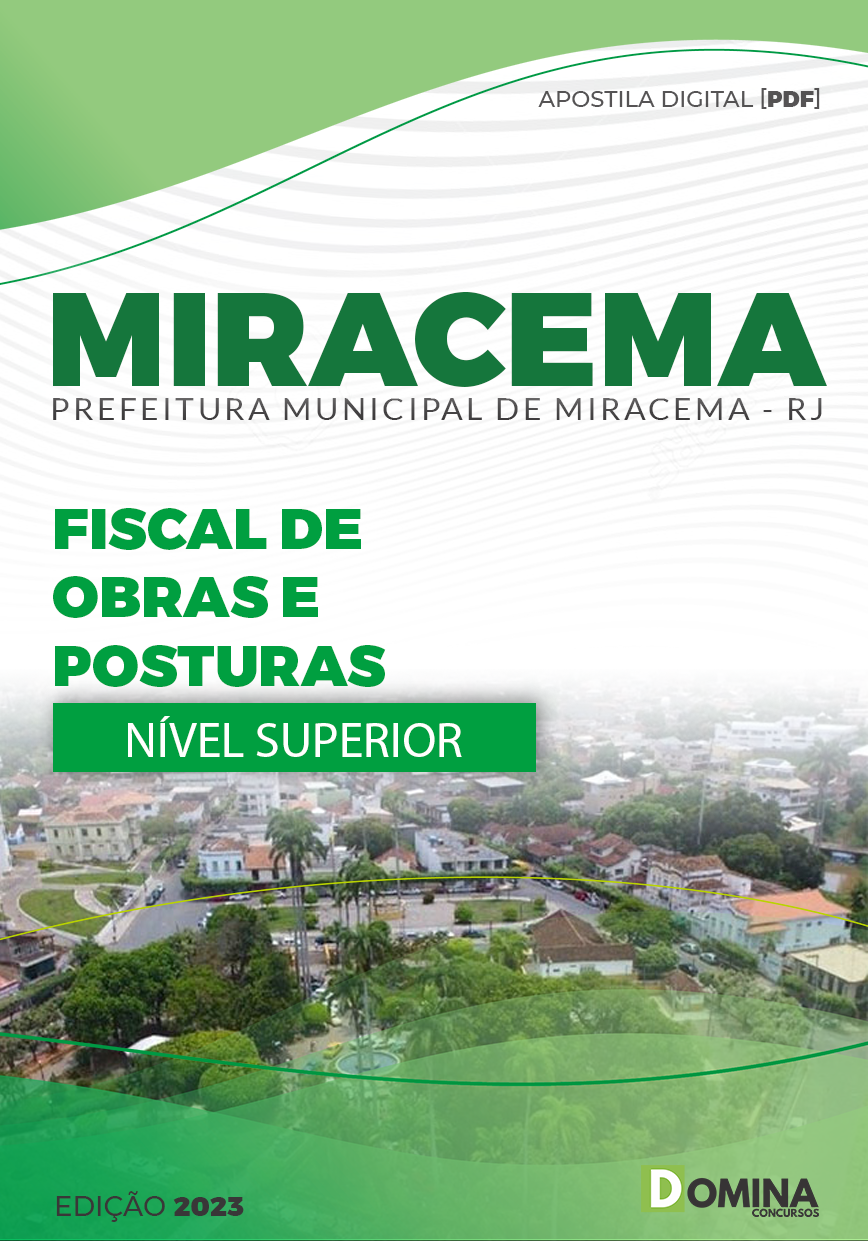 Apostila Pref Miracema RJ 2023 Fiscal de Obras e Posturas