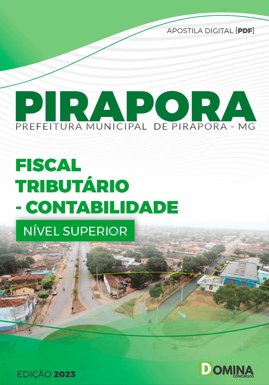 Apostila Pref Pirapora MG 2023 Fiscal Tributário Contabilidade