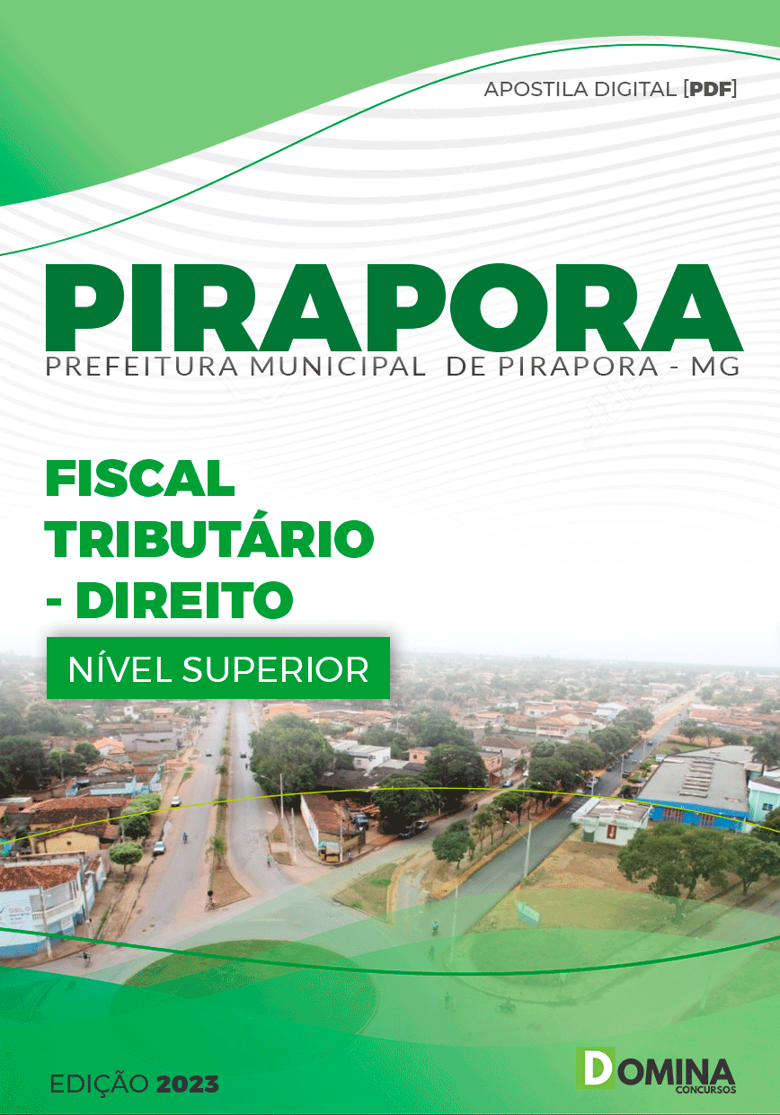 Apostila Pref Pirapora MG 2023 Fiscal Tributário Direito