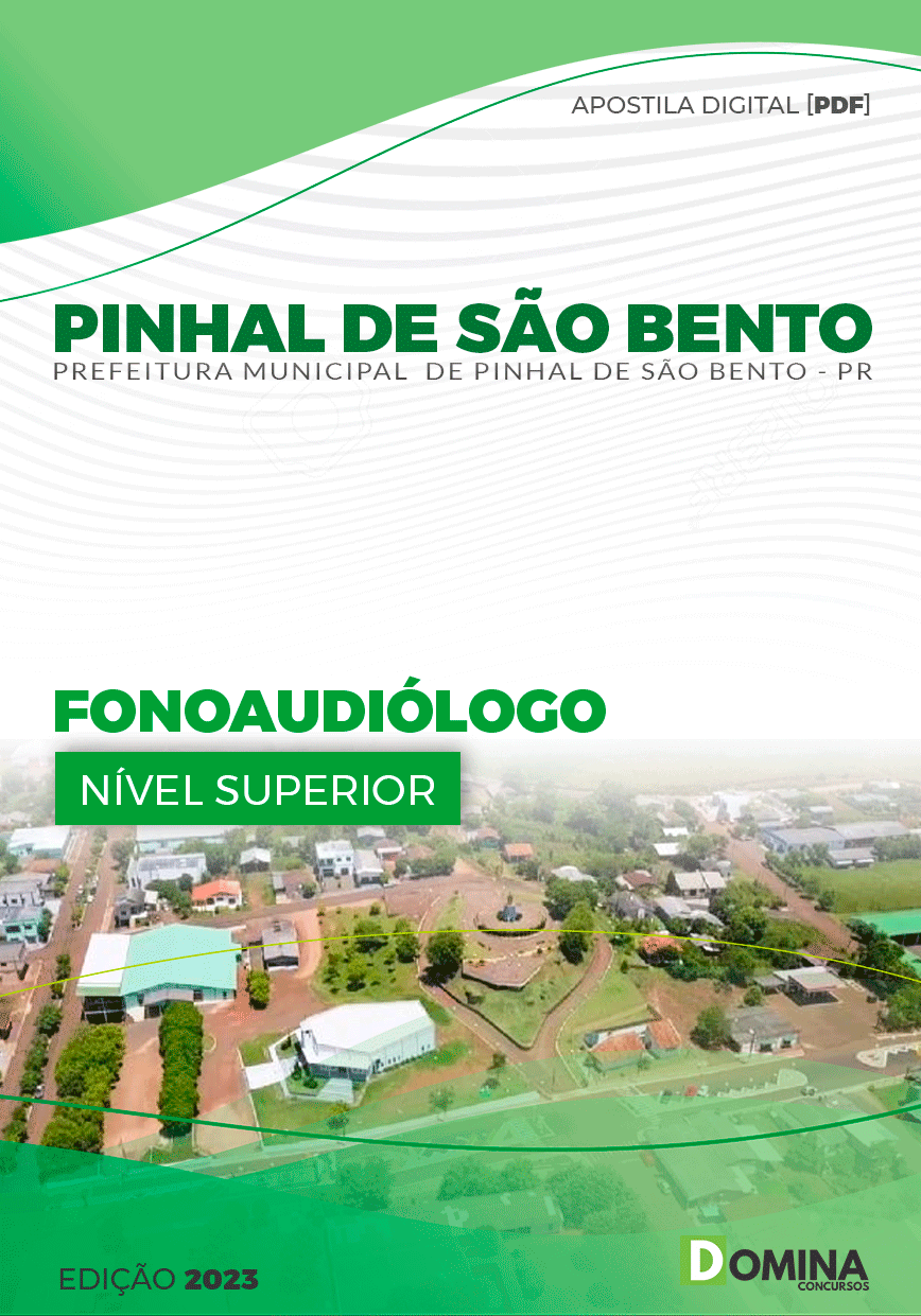 Apostila Pref Pinhal de São Bento PR 2023 Fonoaudiólogo
