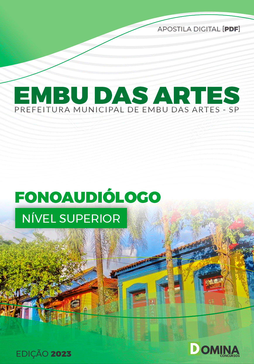 Apostila Pref Embu das Artes SP 2023 Fonoaudiólogo